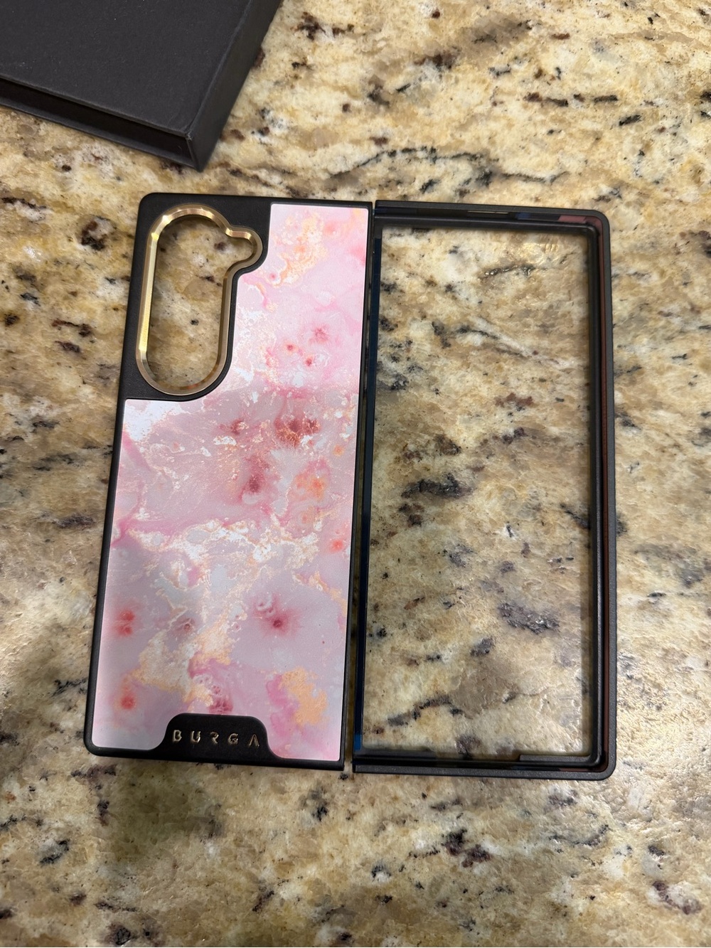 Brand New BURGA Pink Marble Phone Case Samsung Galaxy Z-Fold 6